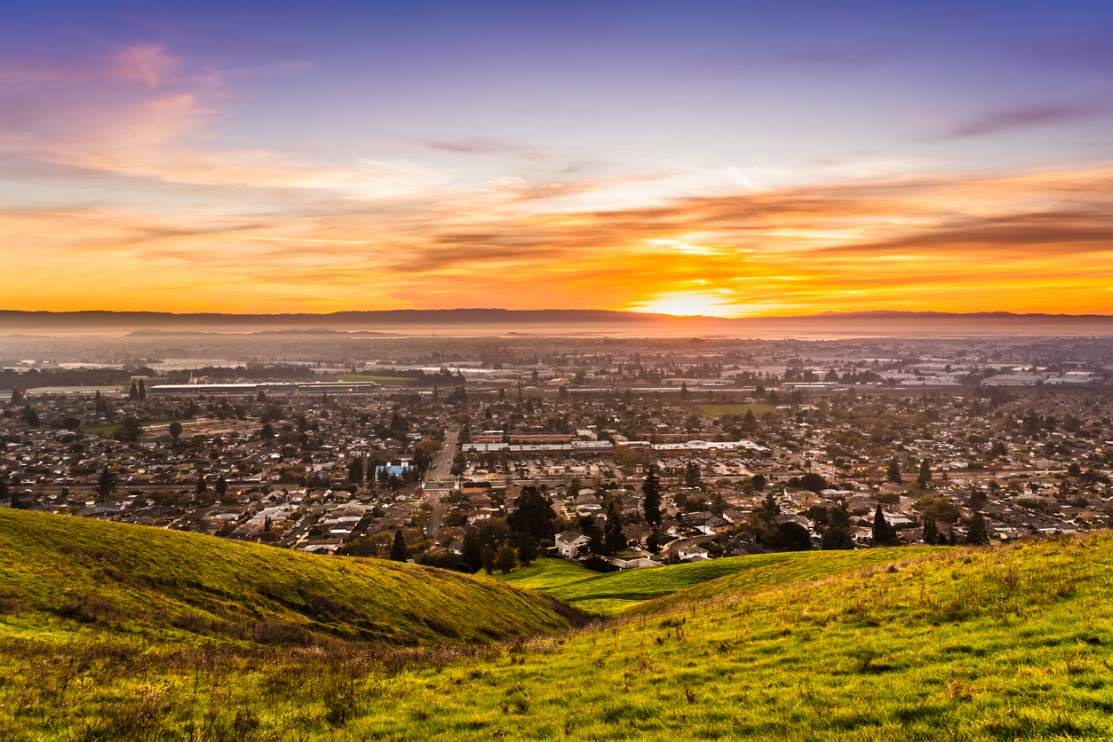 Panoramic Image of Hayward, California